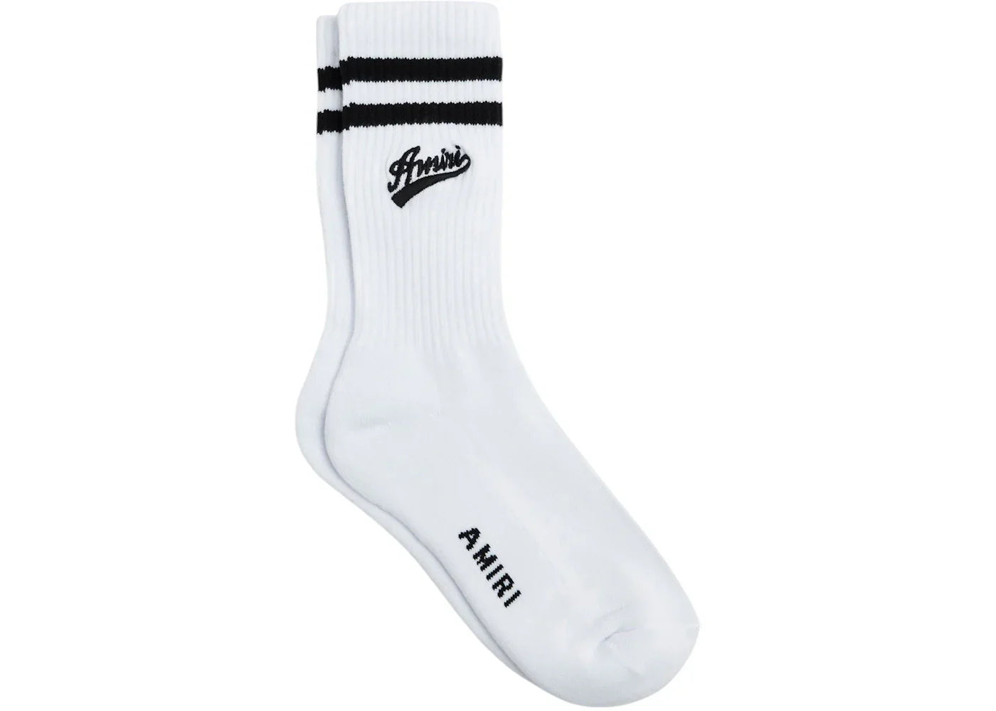 AMIRI Varsity Script Sock White