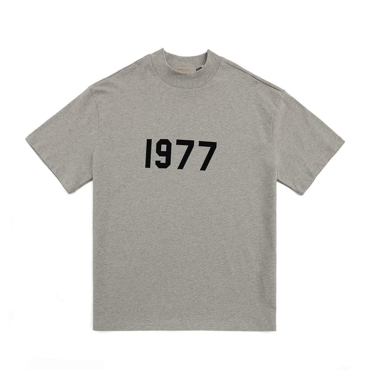 ESSENTIALS 1977 Contrast Graphic Mock-Neck T-Shirt — front