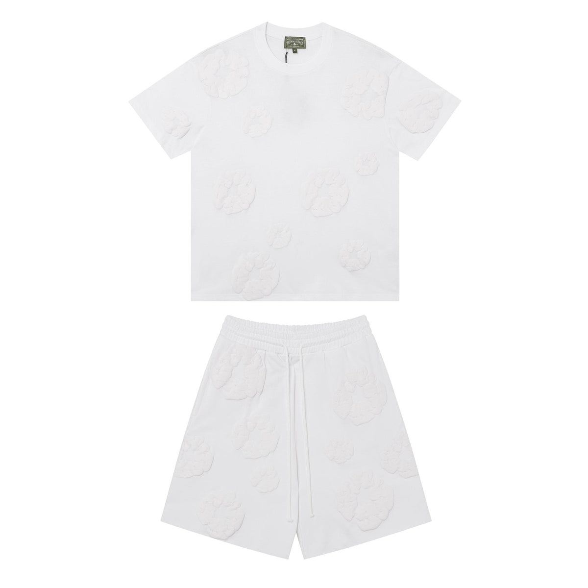 DENIM TEARS Cotton Wreath Graphic Short-Sleeve Set — front