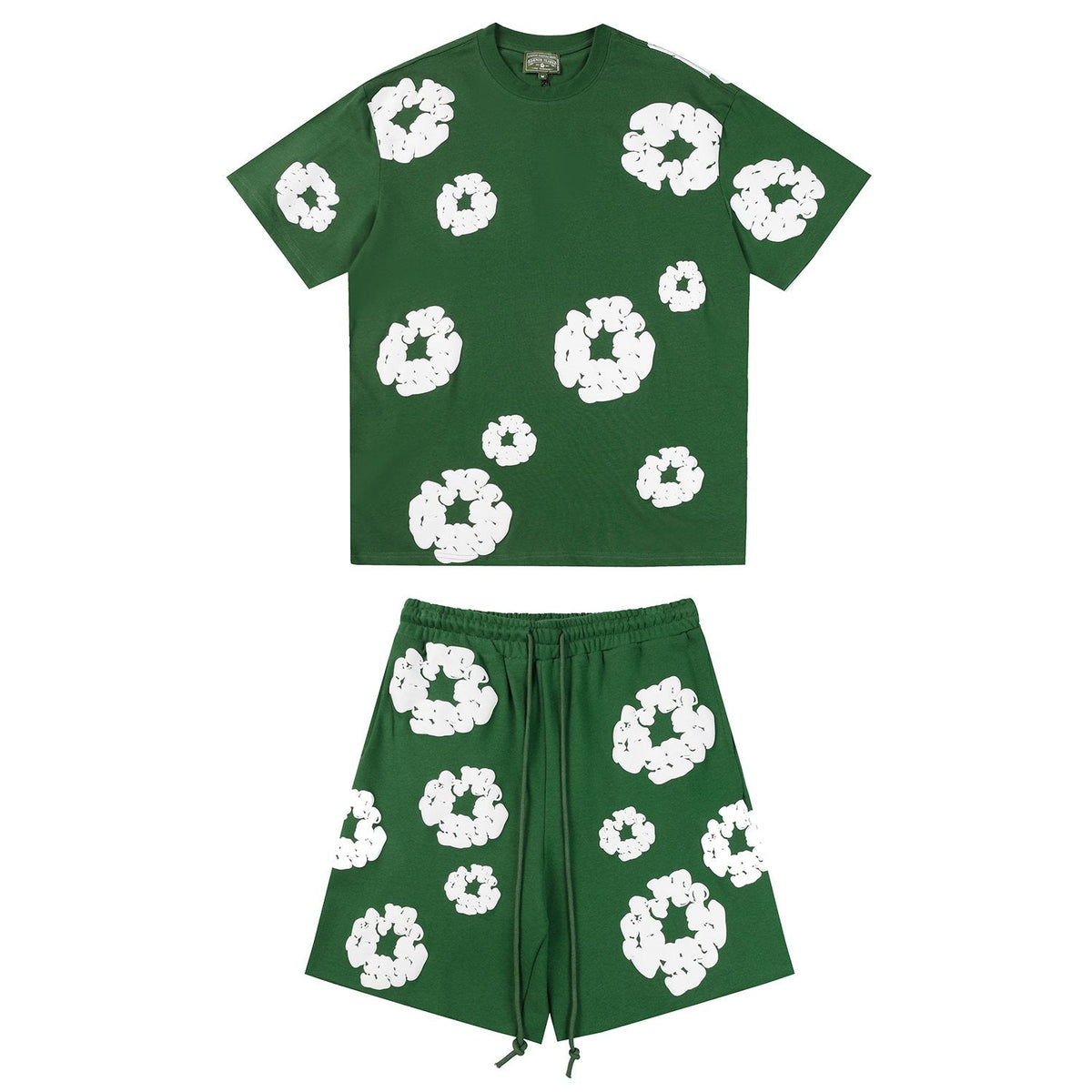 DENIM TEARS Cotton Wreath Graphic Short-Sleeve Set — front