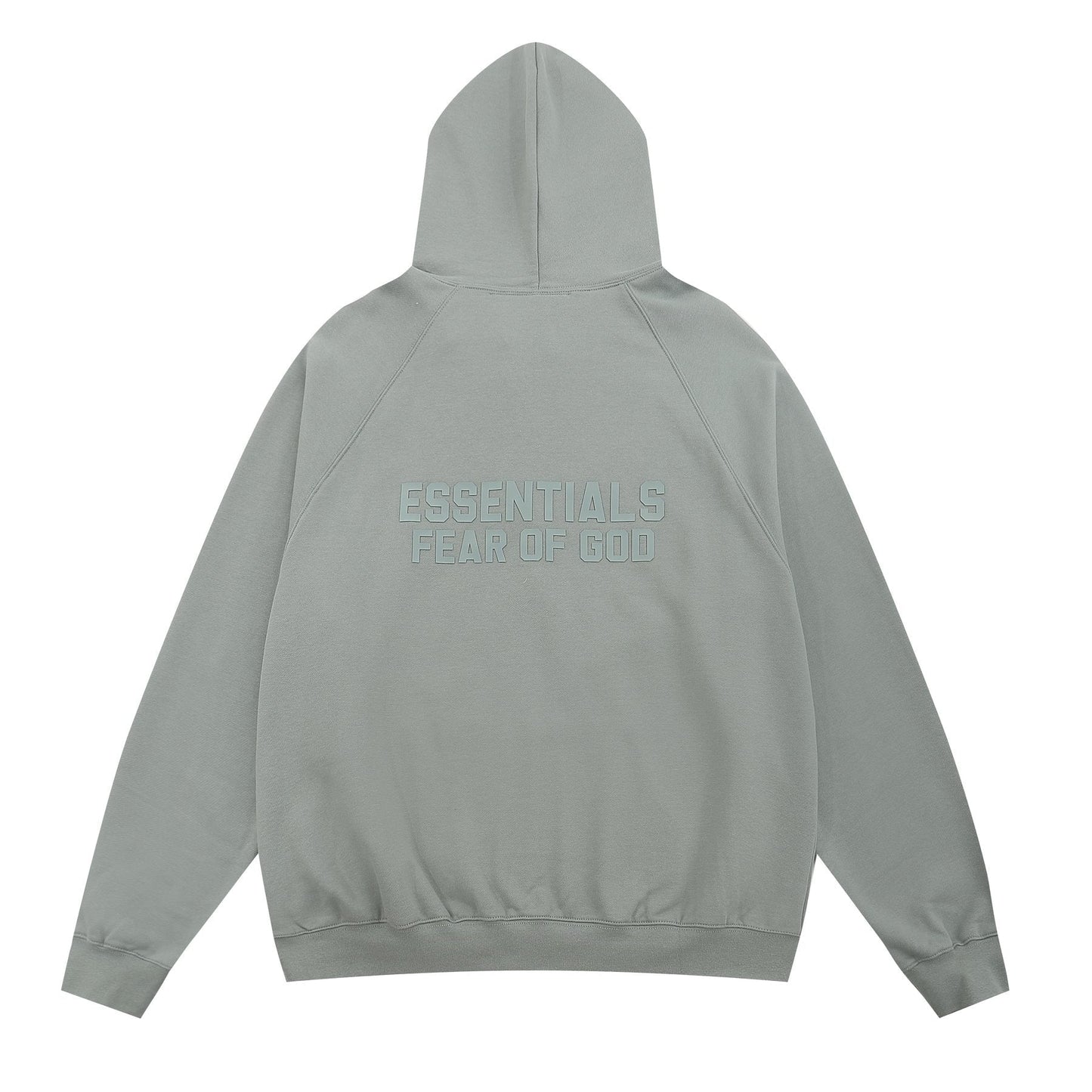 Essentials Fear of God Tonal Logo Full-Zip Hoodie — back