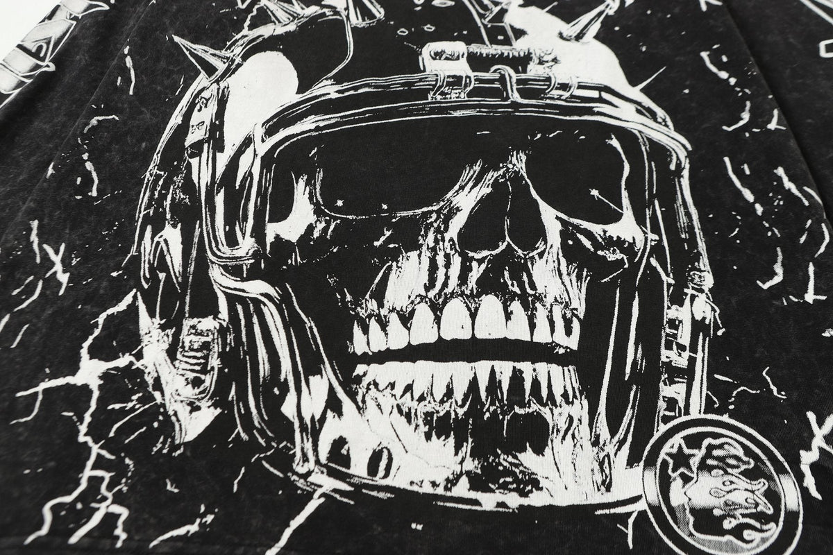 Hellstar Skull 69 Graphic Long-Sleeve T-Shirt — detail