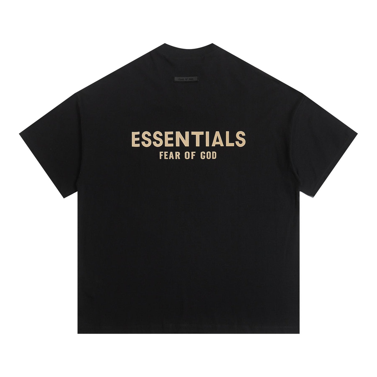 ESSENTIALS V-Notch Back Wordmark T-Shirt — back