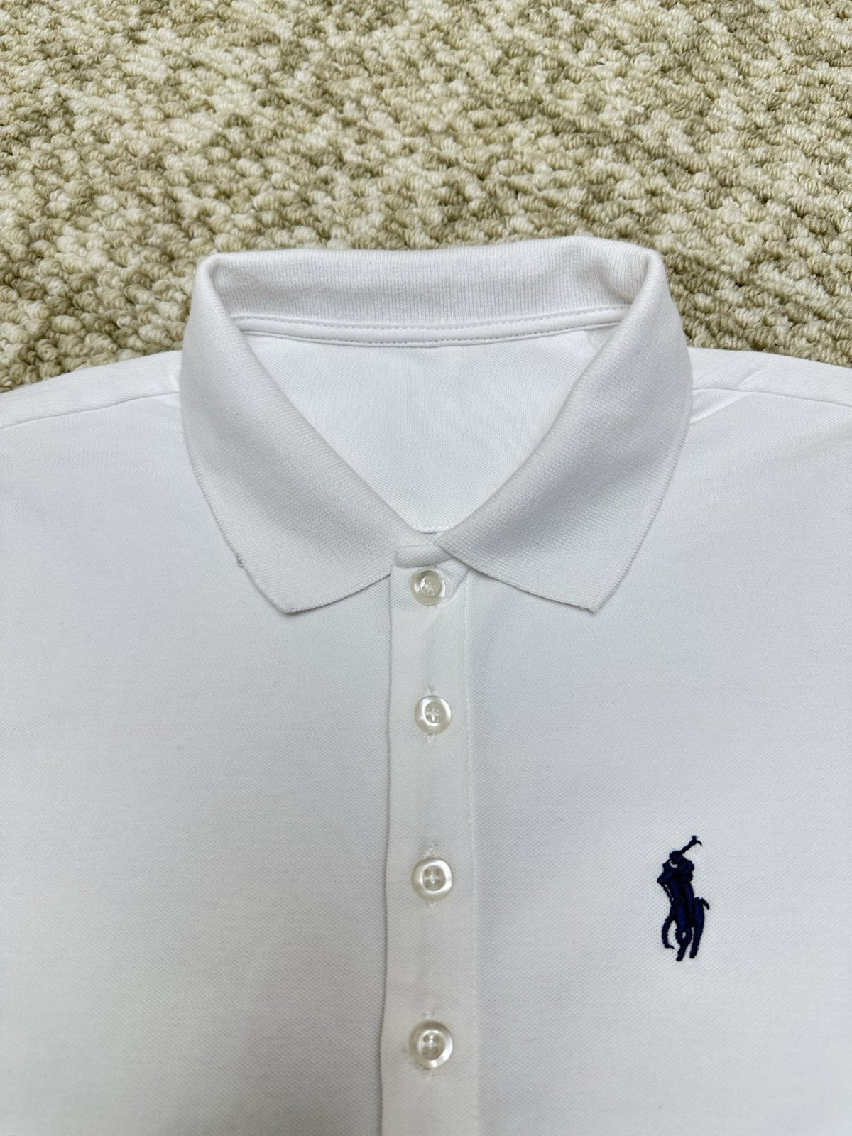 Test2-Ralph Lauren White Tie-Waist Polo Dress — detail