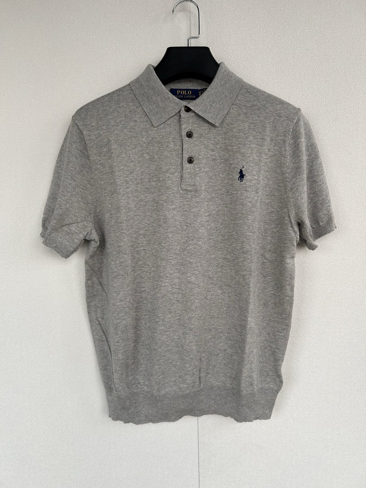 Test2-Ralph Lauren Short-Sleeve Knit Polo Shirt — front