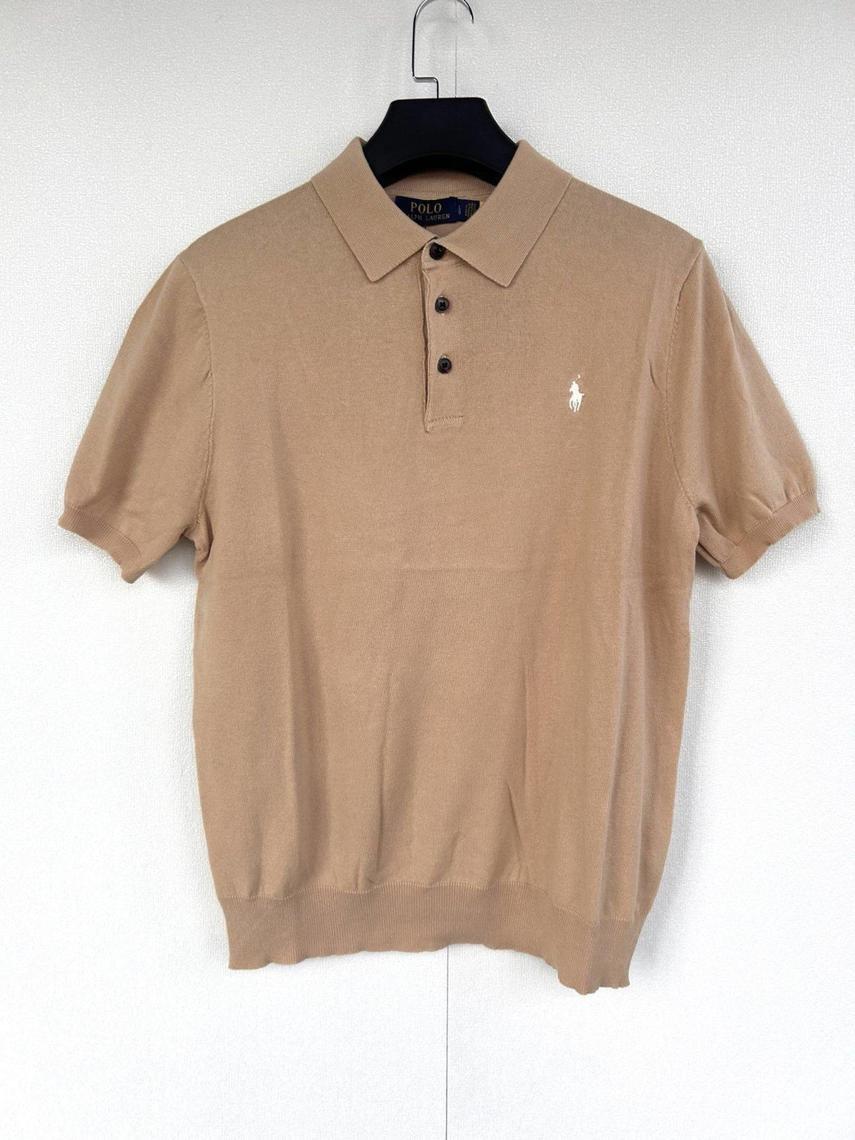 Test2-Ralph Lauren Short-Sleeve Knit Polo Shirt — front