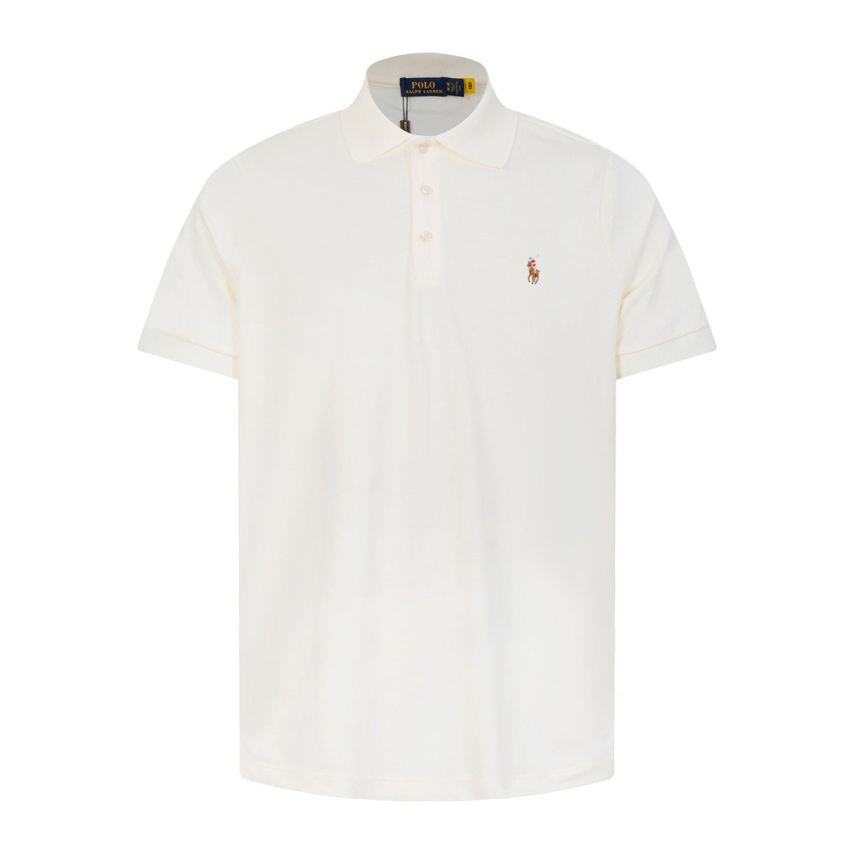 Test2-Ralph Lauren Three-Button Short-Sleeve Polo Shirt — front